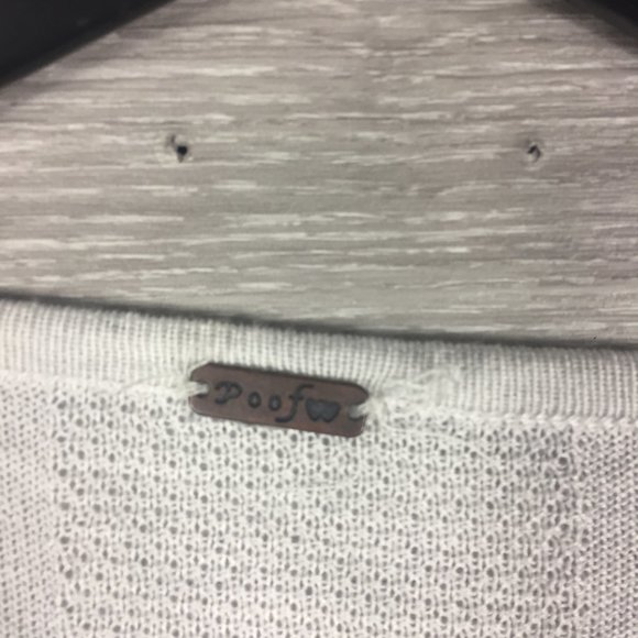 Poof Crew Neck Hi-Lo Knit Pullover - Picture 4 of 7